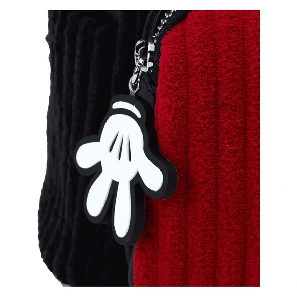 NEW Loungefly Mickey Mouse Exclusive Plush Corduroy Cosplay Mini Backpack - Picture 5 of 6